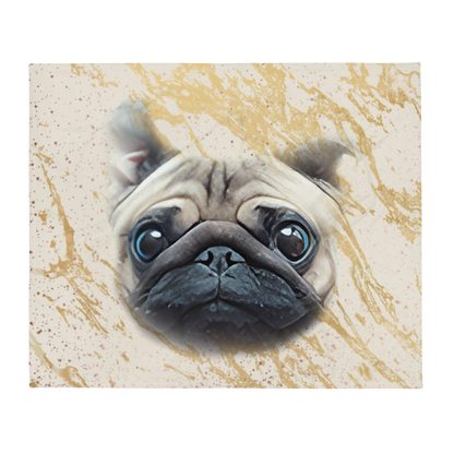 Andy - Throw Blanket - Pug