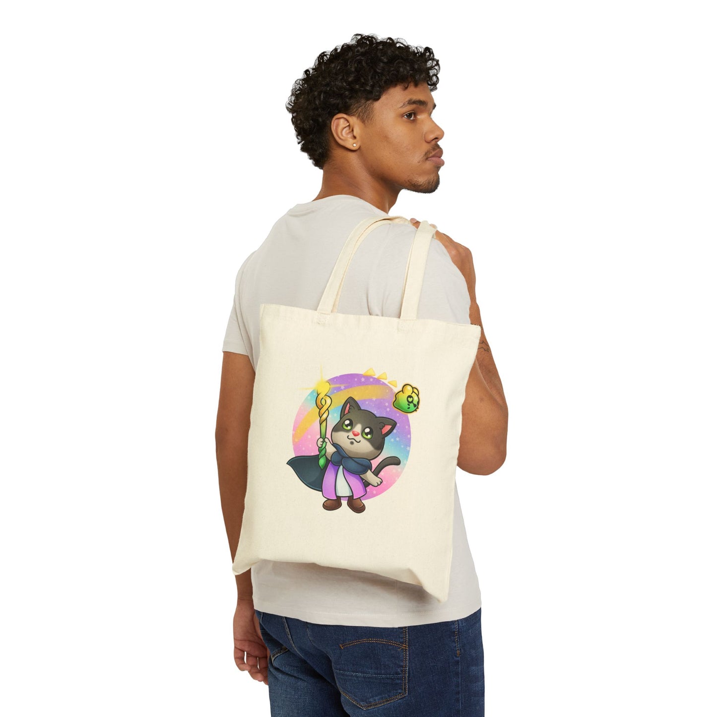 forestminish - Cotton Canvas Tote Bag - Echoes of Frisk