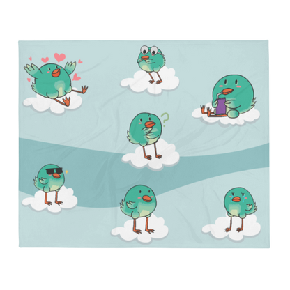 Kelpsey - Throw Blanket - Birbs