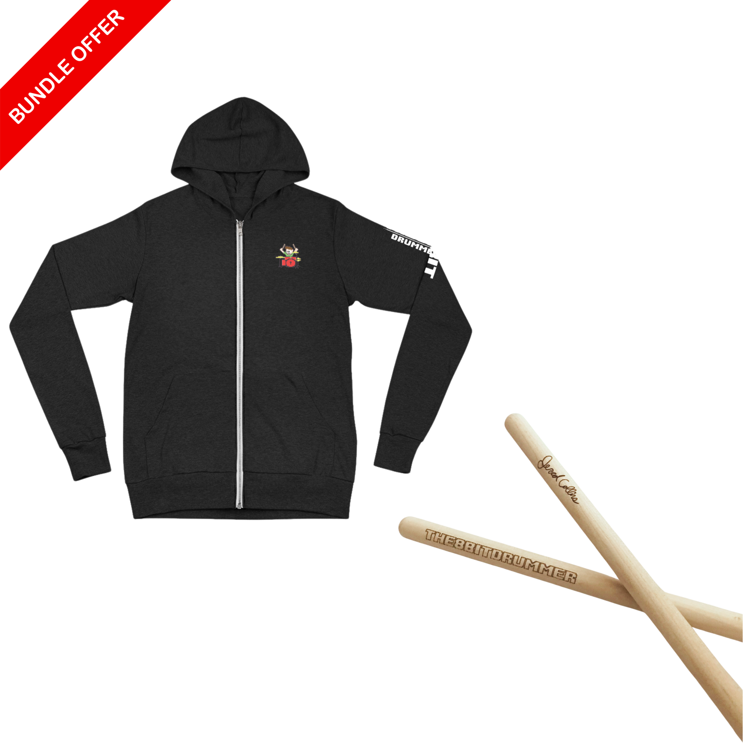 The8BitDrummer - Drumstick - Love More Jacket Bundle