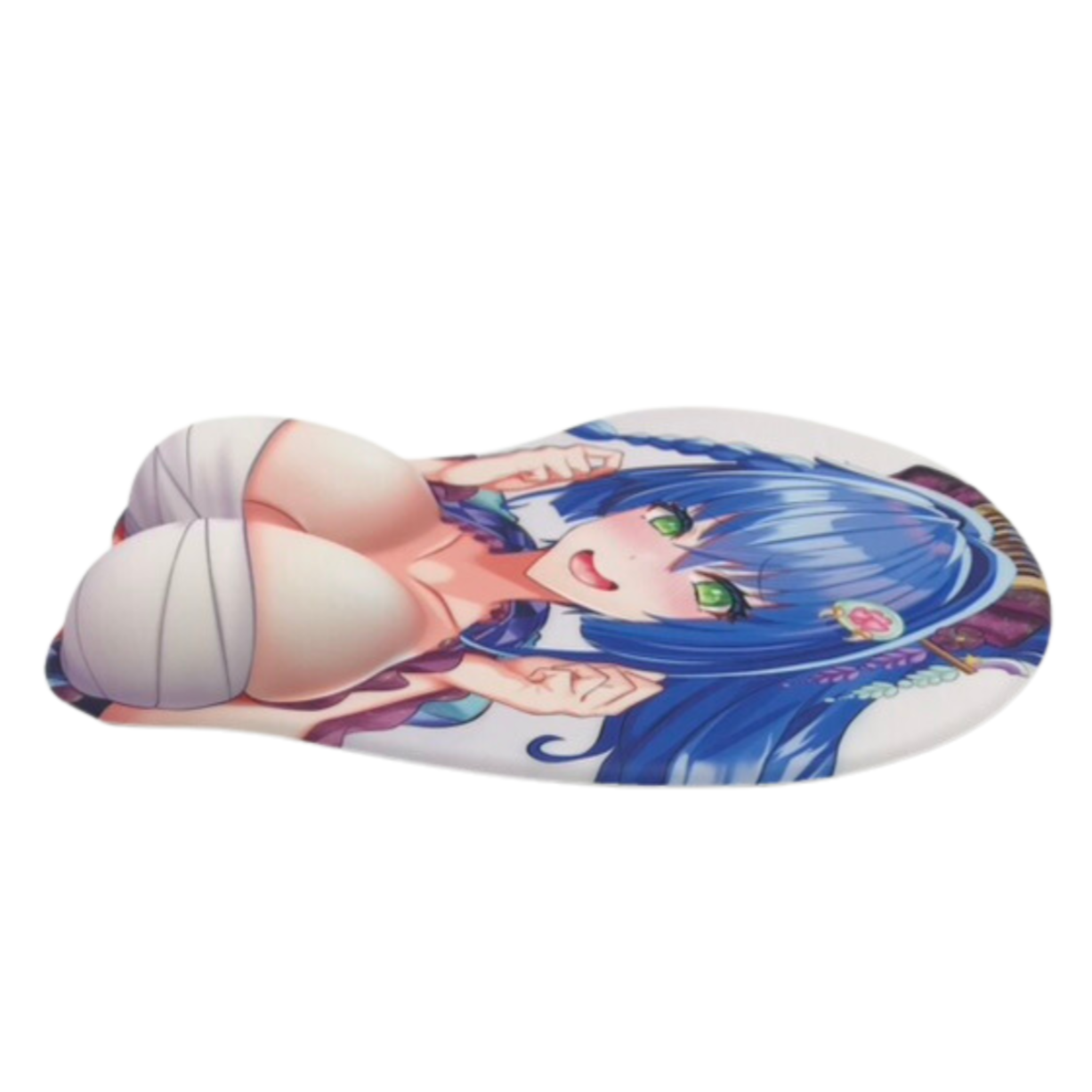 Kiara_TV- 3D Mouse Pad With Wrist Support - Kimono Oppai