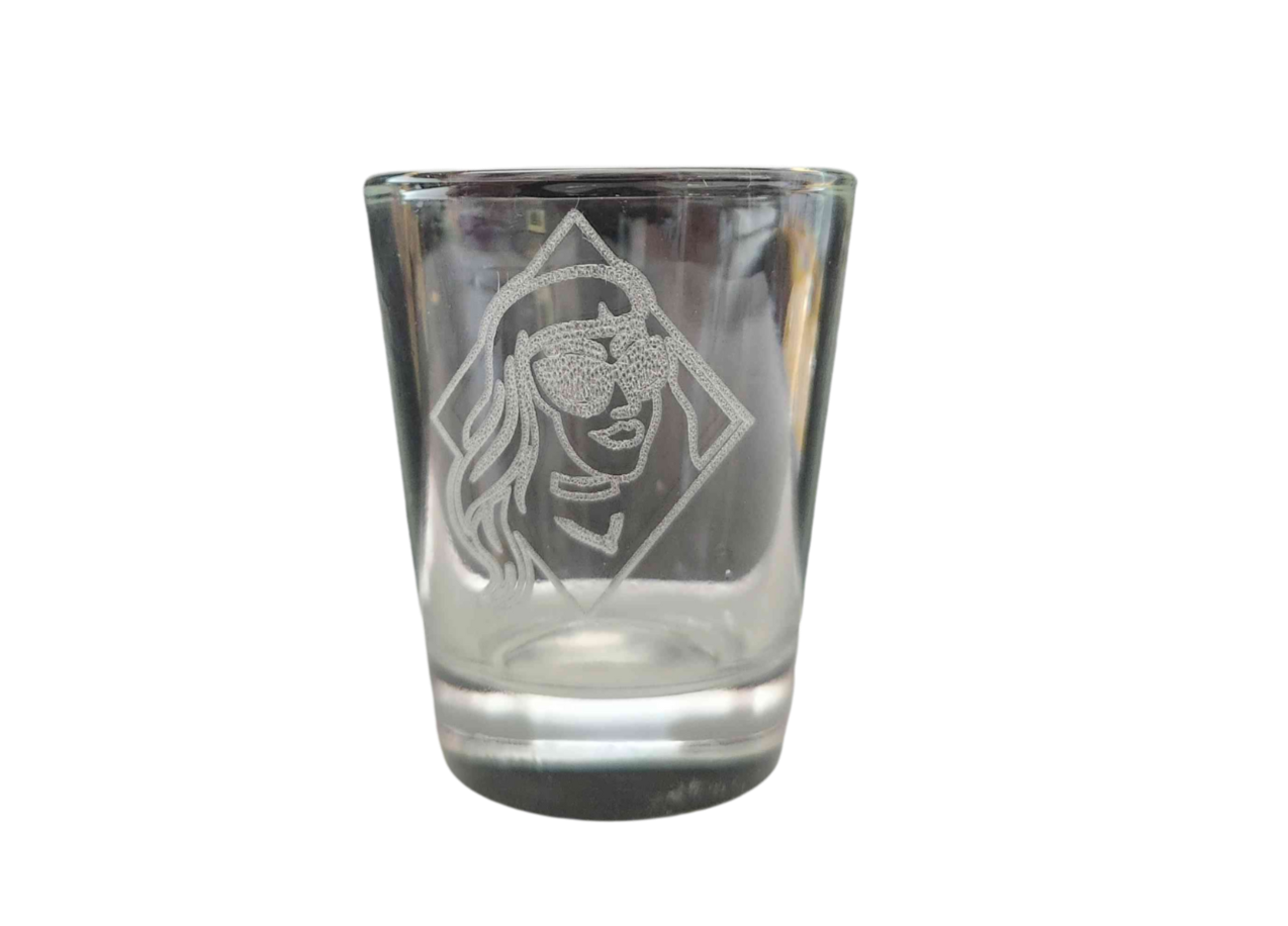 TheSpaceVixen - Shot Glass - Logo