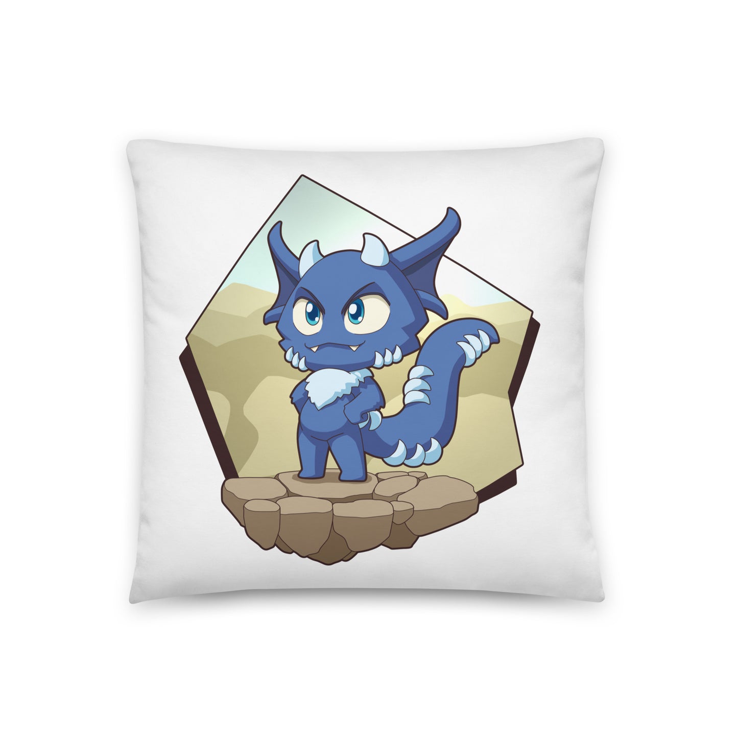 ThaBeast - Basic Pillow - Chibi Blue Guy