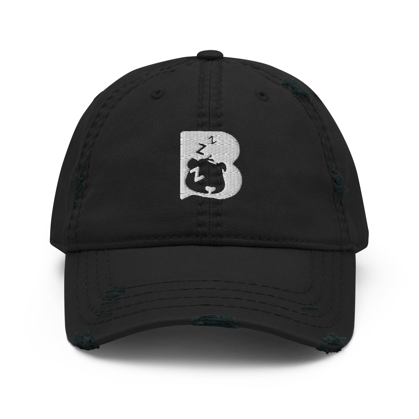 Burr - Distressed Dad Hat - Sleepi B Logo