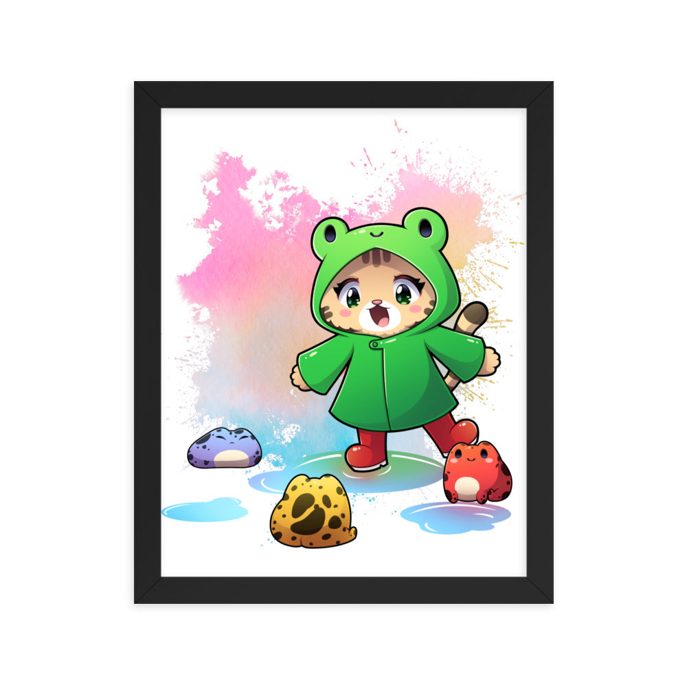 Nukkuler - Framed Poster - Frogs