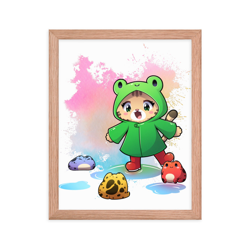 Nukkuler - Framed Poster - Frogs