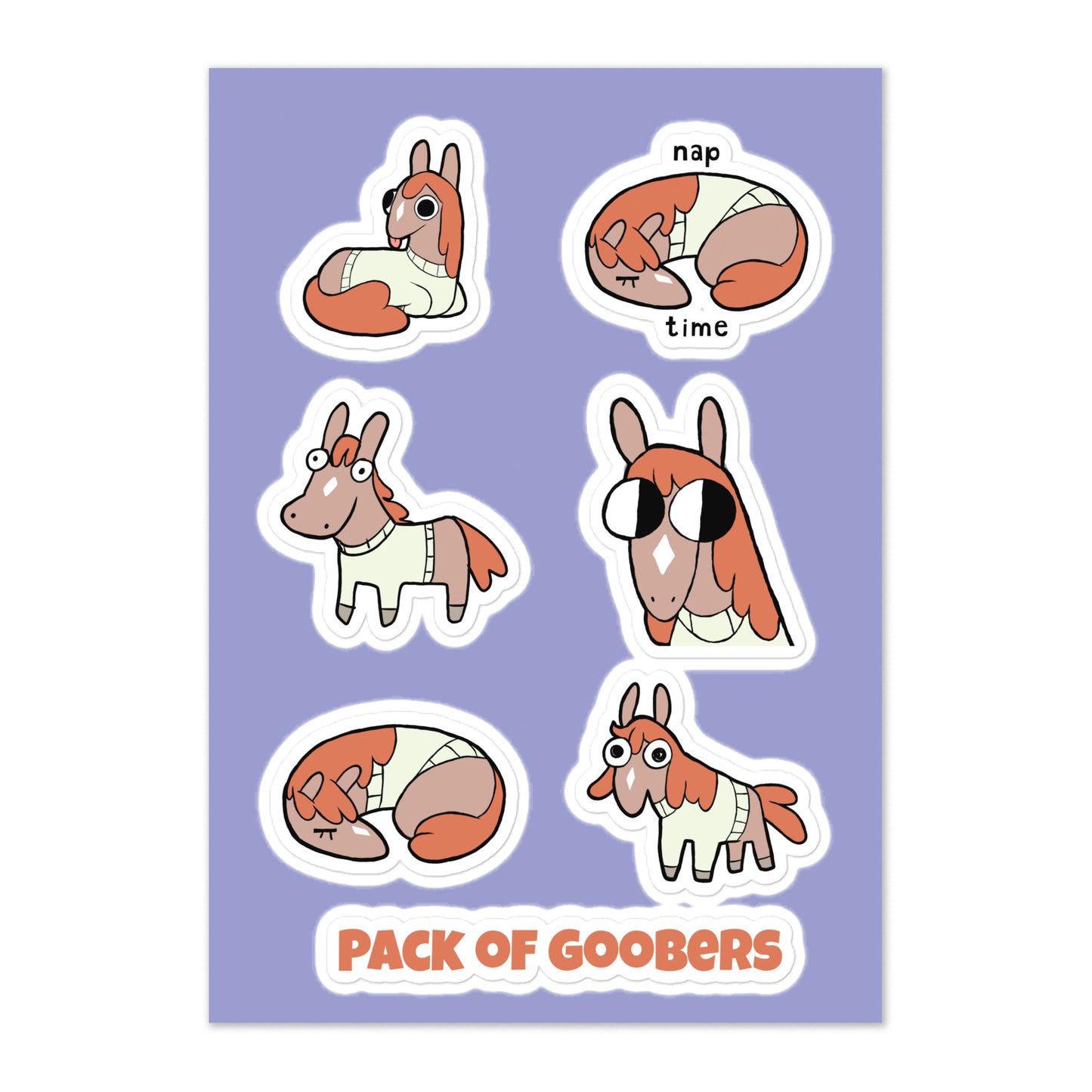 Lucah - Sticker Sheet - Pack of Goobers