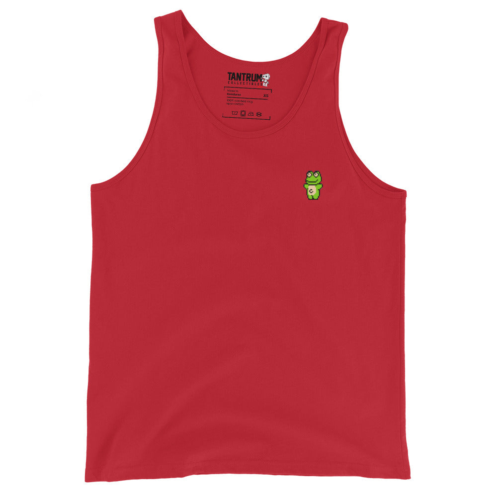 Adef - Men’s Premium Tank Top - 8 Bit Frog