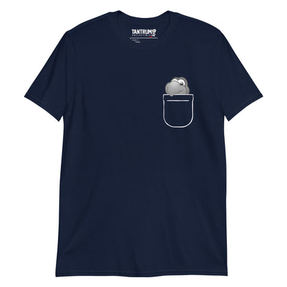 V0oid - Short-Sleeve Unisex T-Shirt - Printed Pocket Greytone Smug