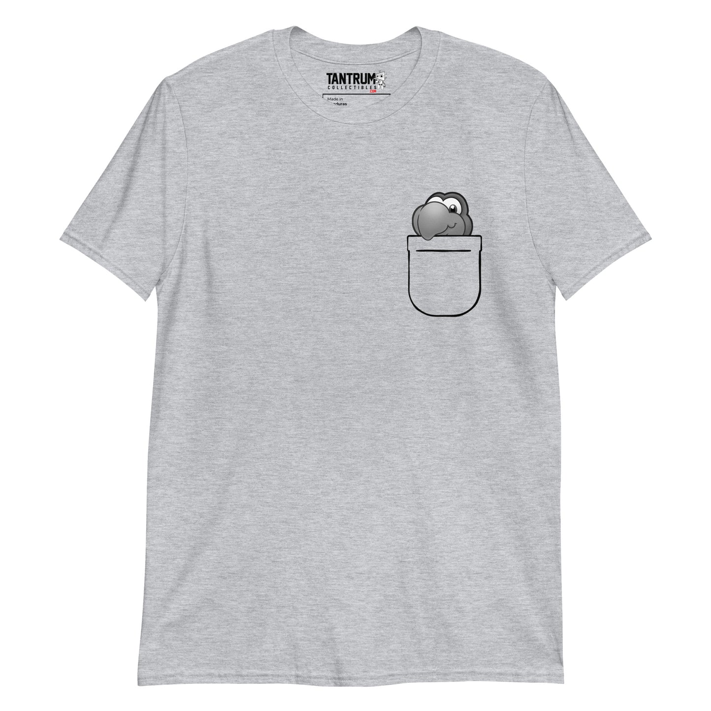 V0oid - Short-Sleeve Unisex T-Shirt - Printed Pocket Greytone Smug