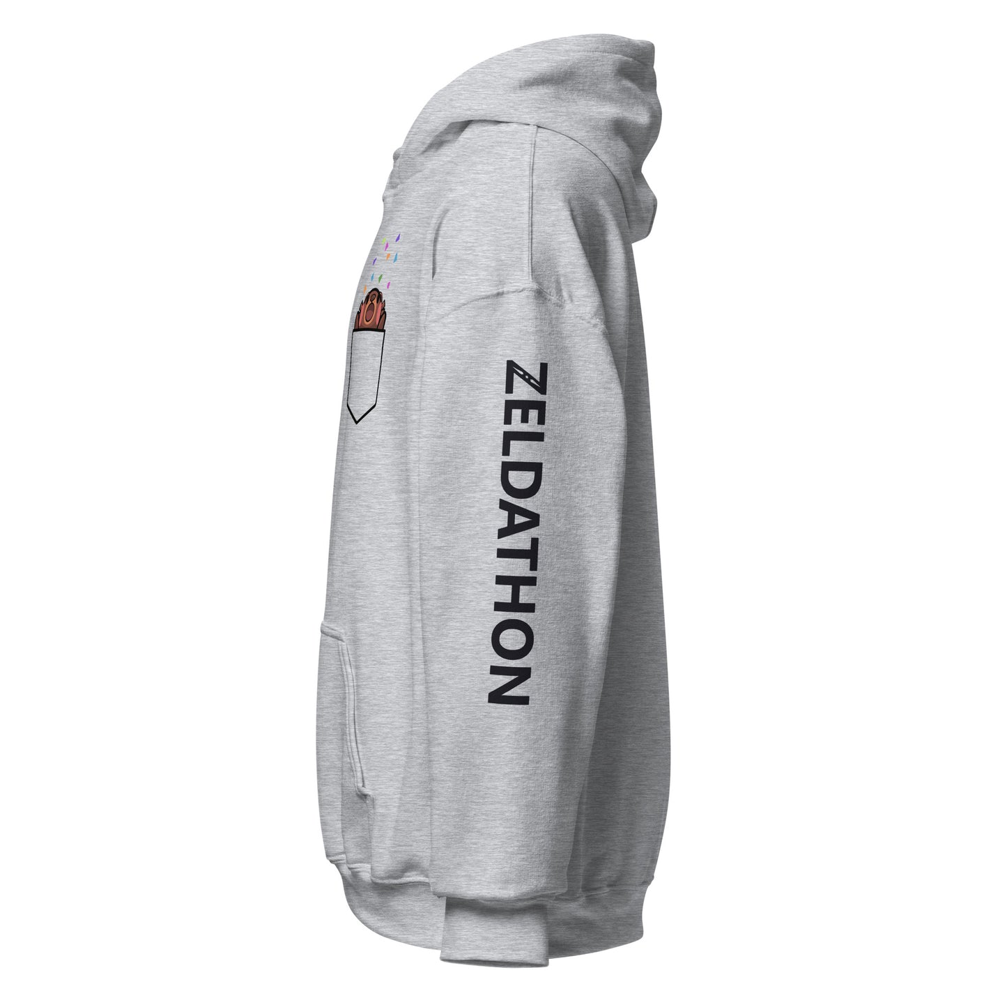 Zeldathon - Unisex Hoodie - Pocket Confetti