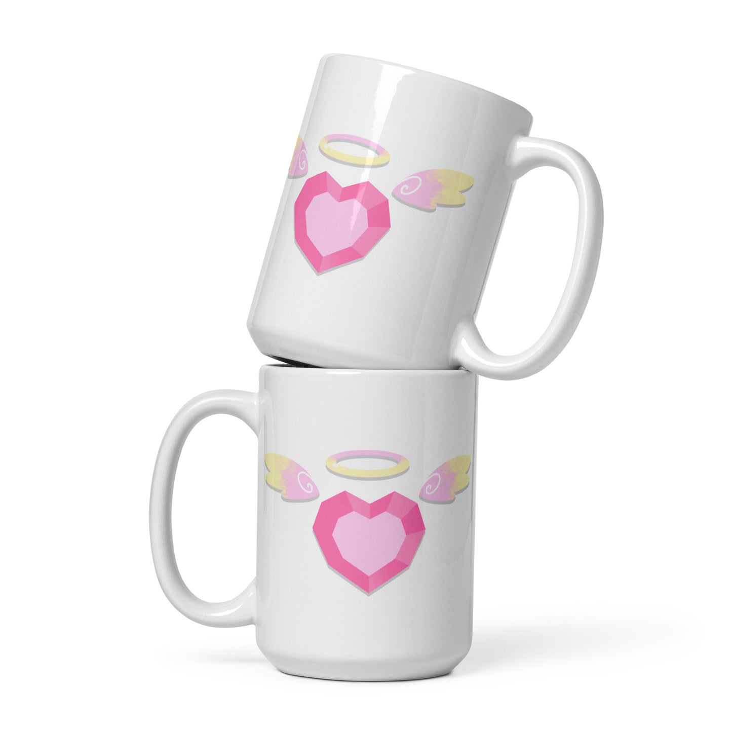 Baeginning - White Glossy Mug - Angel Heart