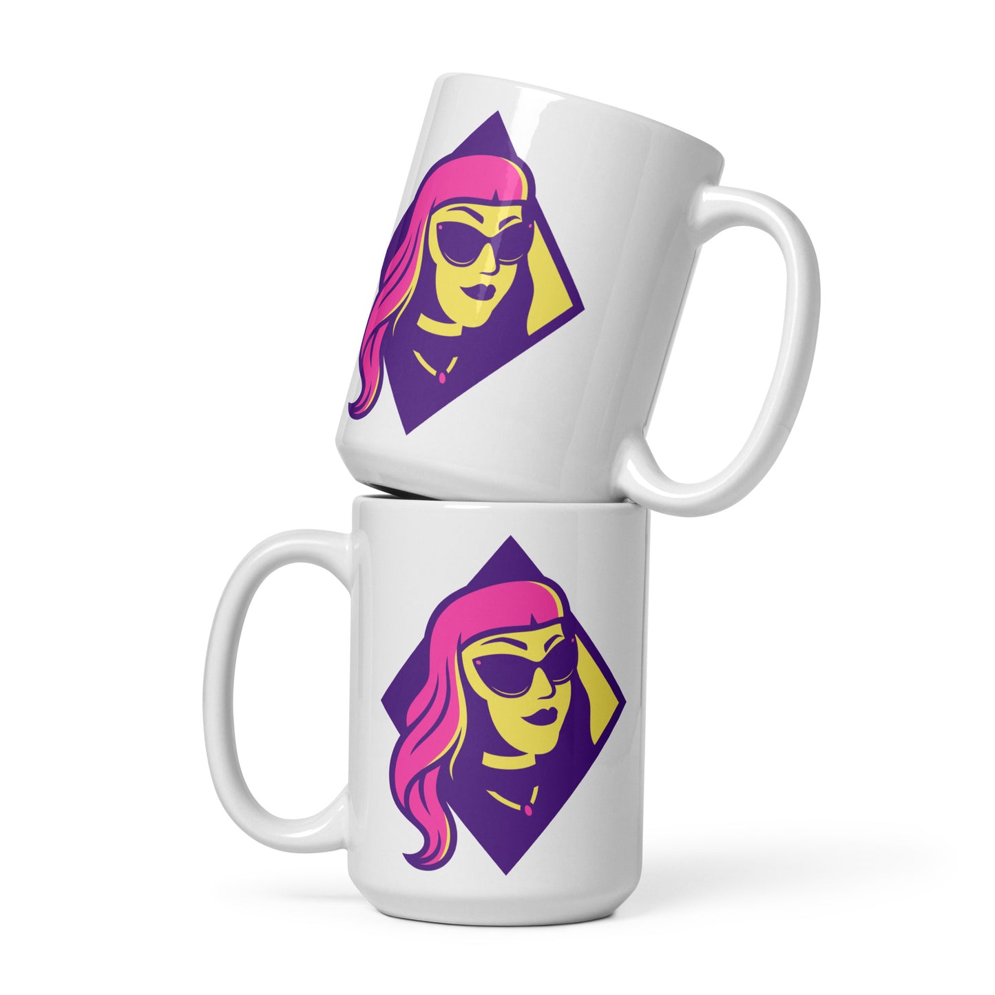 TheSpaceVixen - White Glossy Mug - Logo