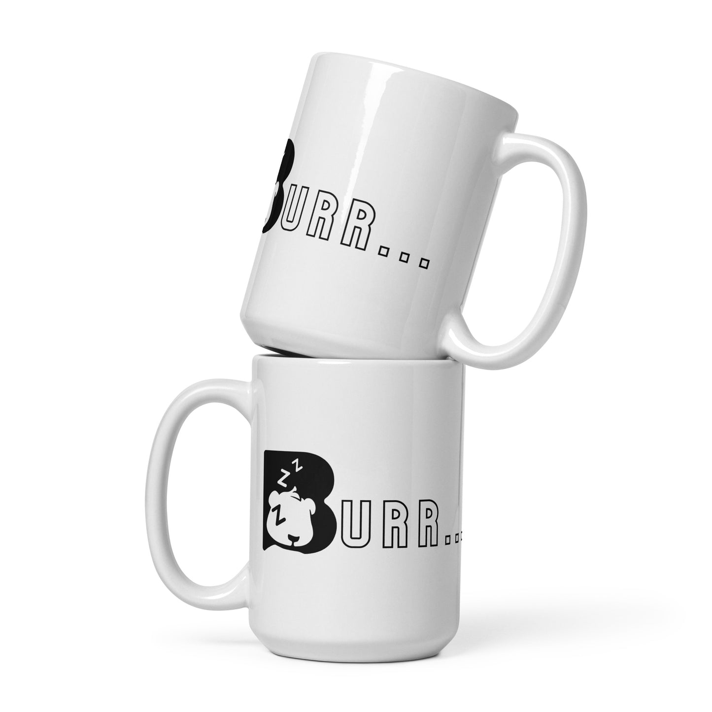 Burr - White Glossy Mug - B U R R