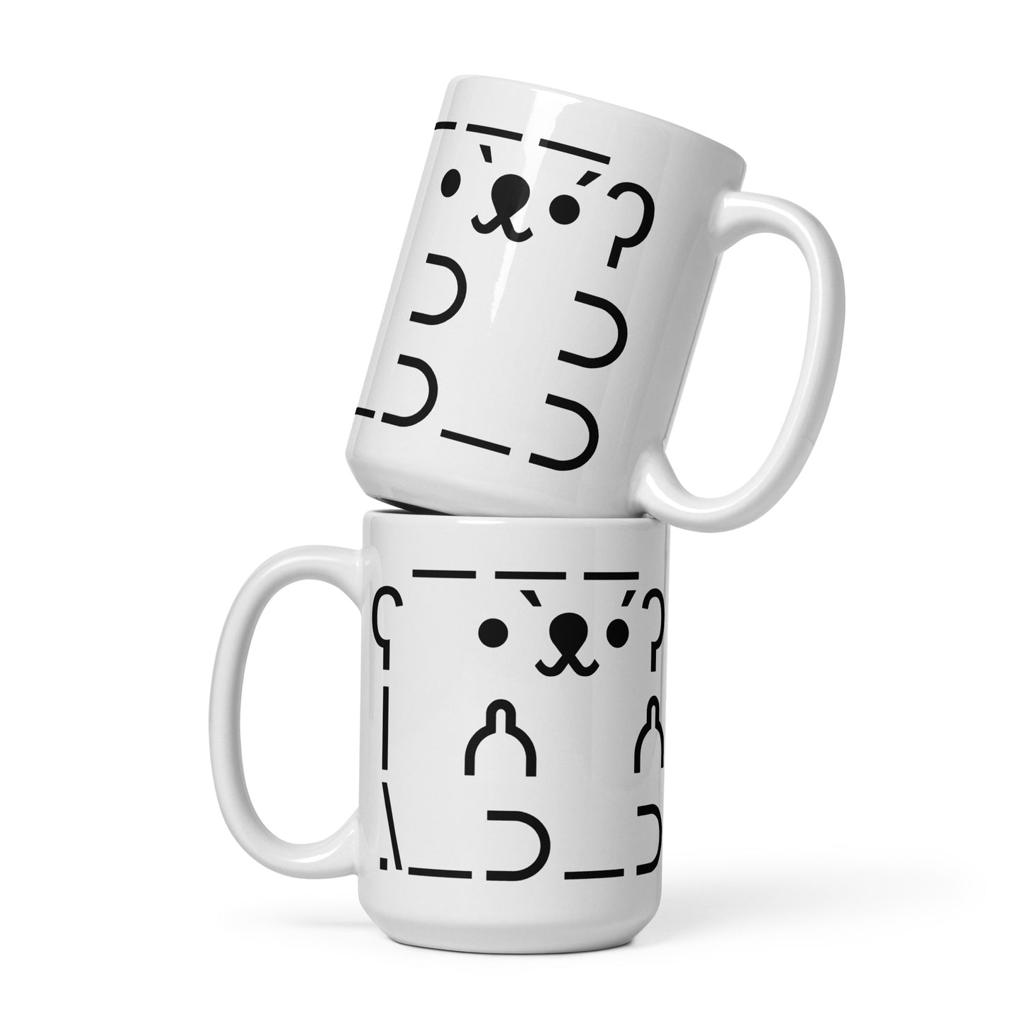 Burr - White Glossy Mug - Naughty and Nice