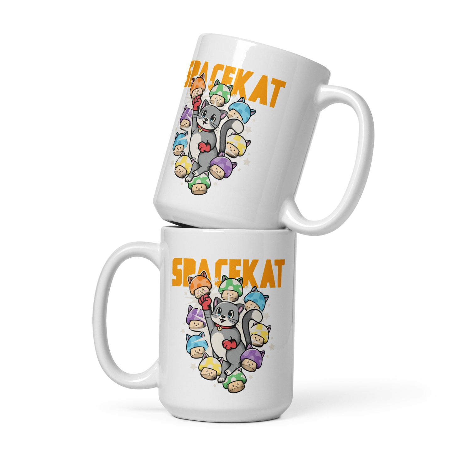 Spacekat - White Glossy Mug - 9Ups