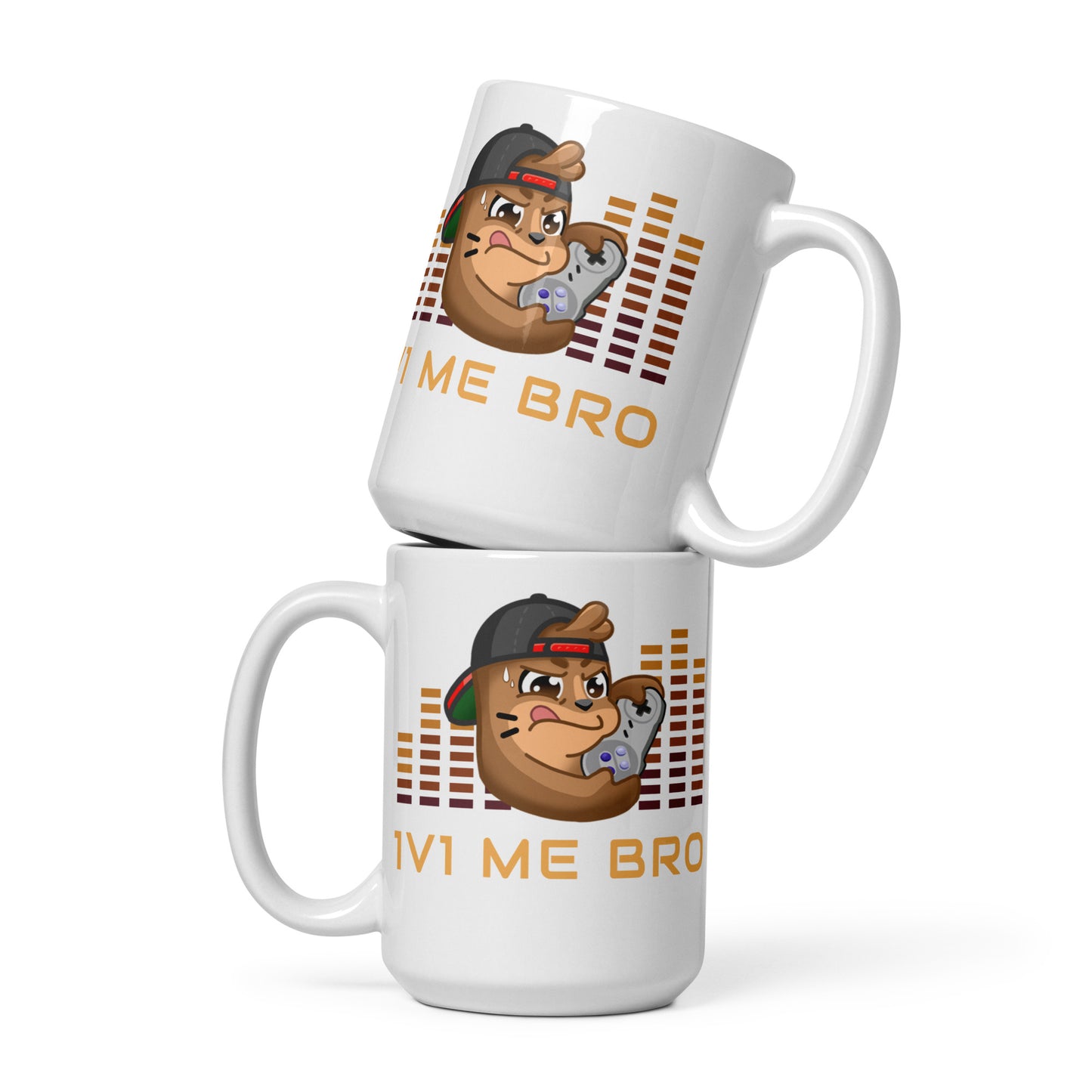 Chambo - White Glossy Mug - 1V1 Me Bro