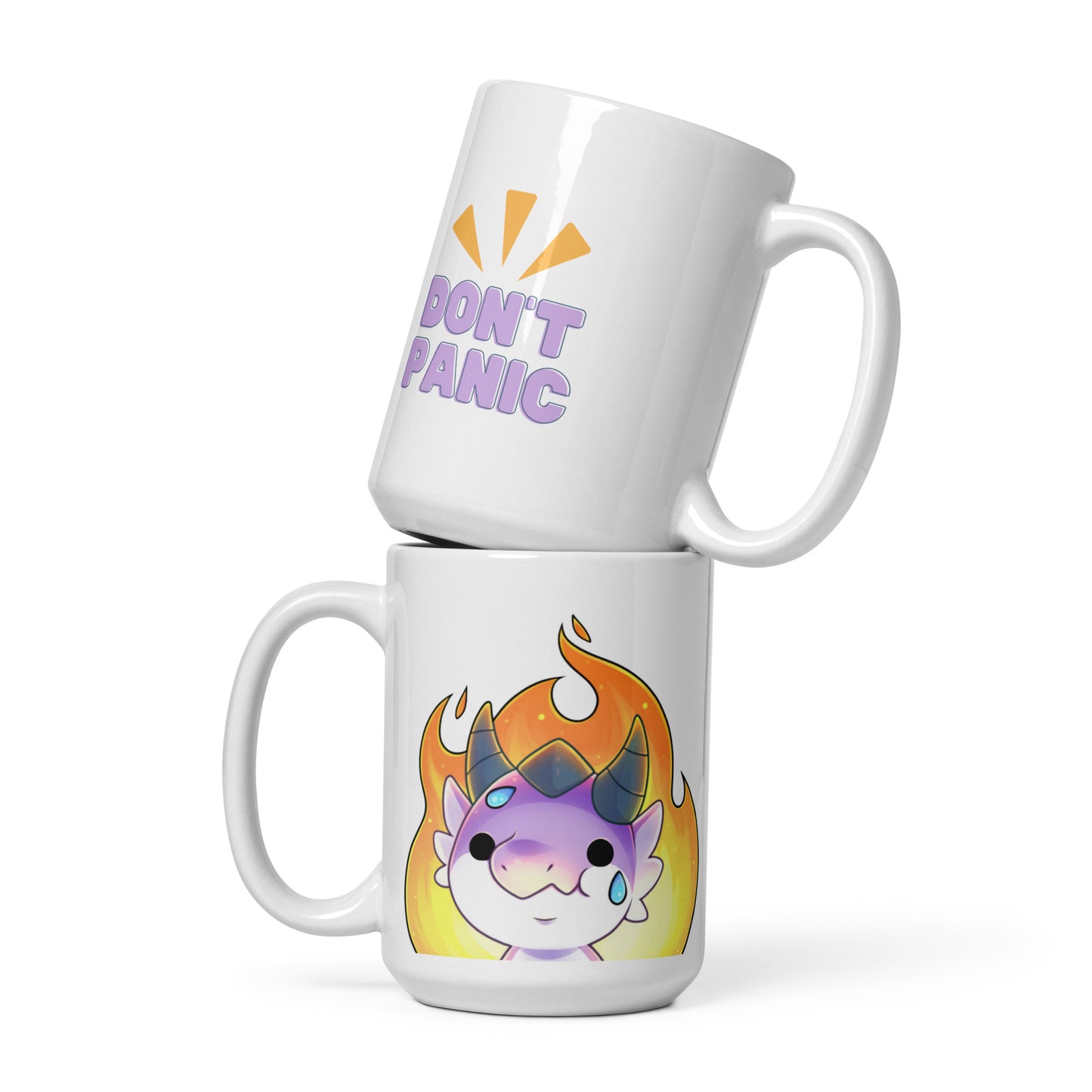 ItsSnooze - White Glossy Mug - It'sFine Don't Panic