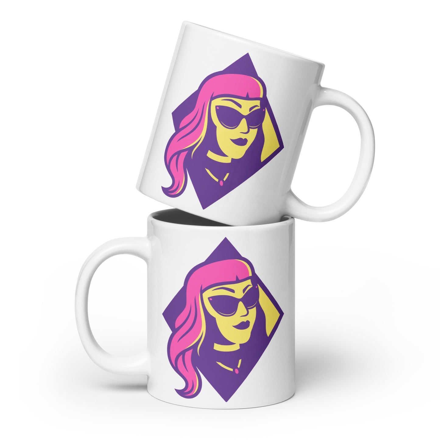 TheSpaceVixen - White Glossy Mug - Logo