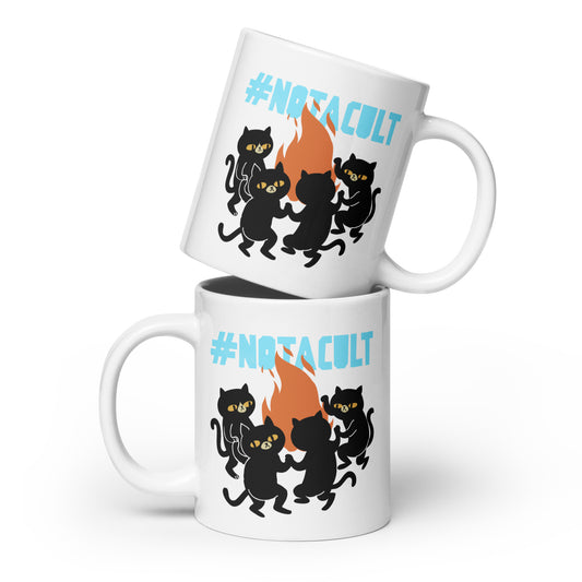 Spacekat - White Glossy Mug - #NotACult