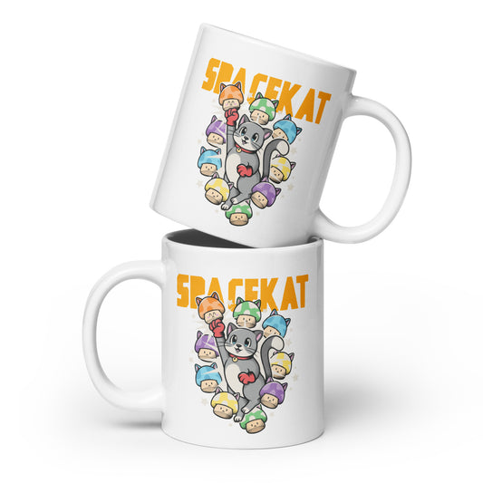 Spacekat - White Glossy Mug - 9Ups