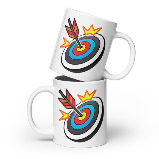 Trikslyr - White  Glossy  Mug - Aim