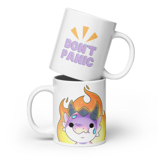 ItsSnooze - White Glossy Mug - It'sFine Don't Panic