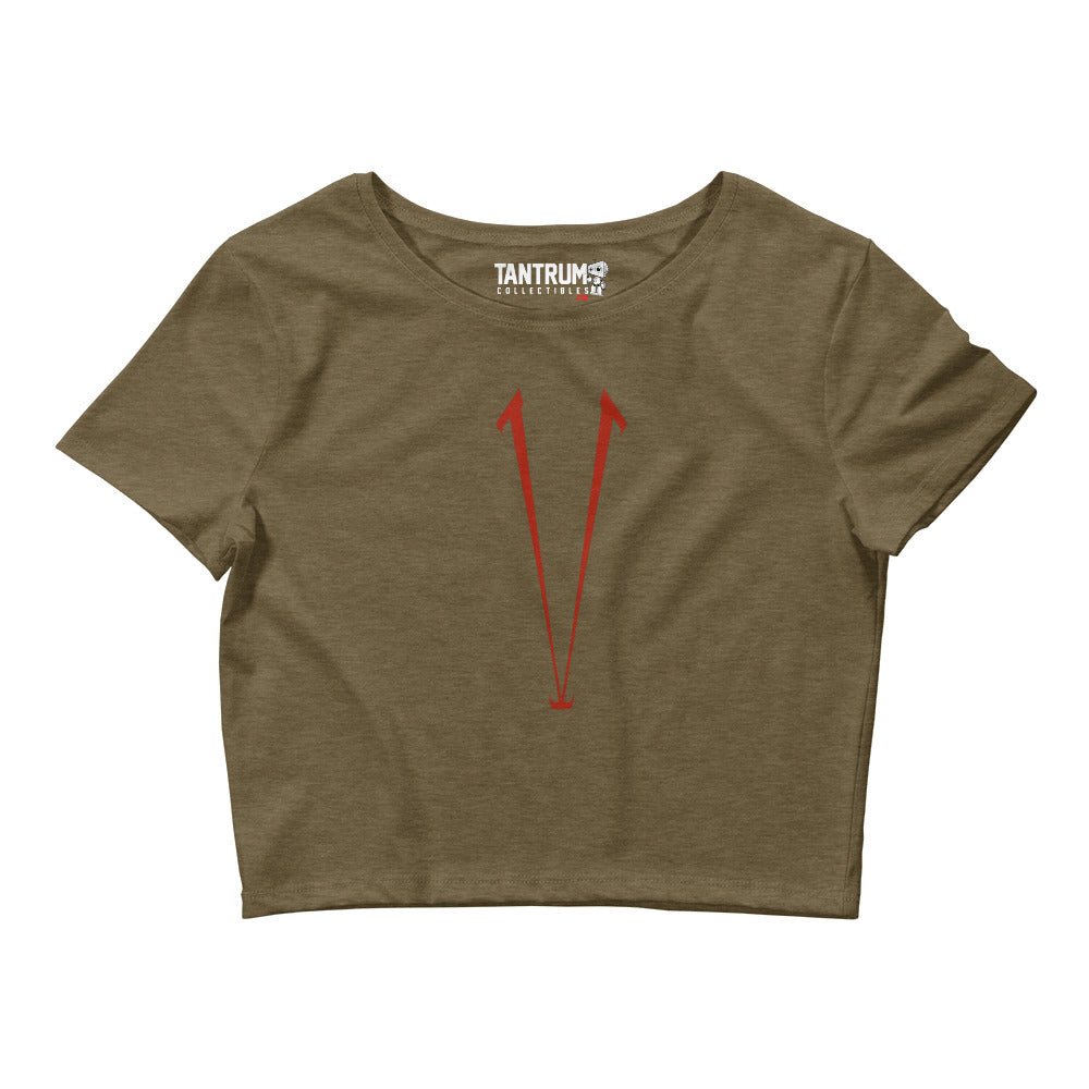 Vyroniq - Women’s Crop Tee - V Logo