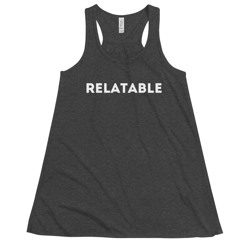 Triks - Women's Flowy Racerback Tank - Relatable