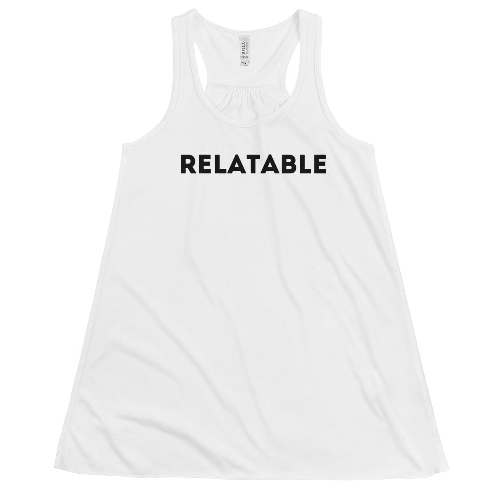 Triks - Women's Flowy Racerback Tank - Relatable