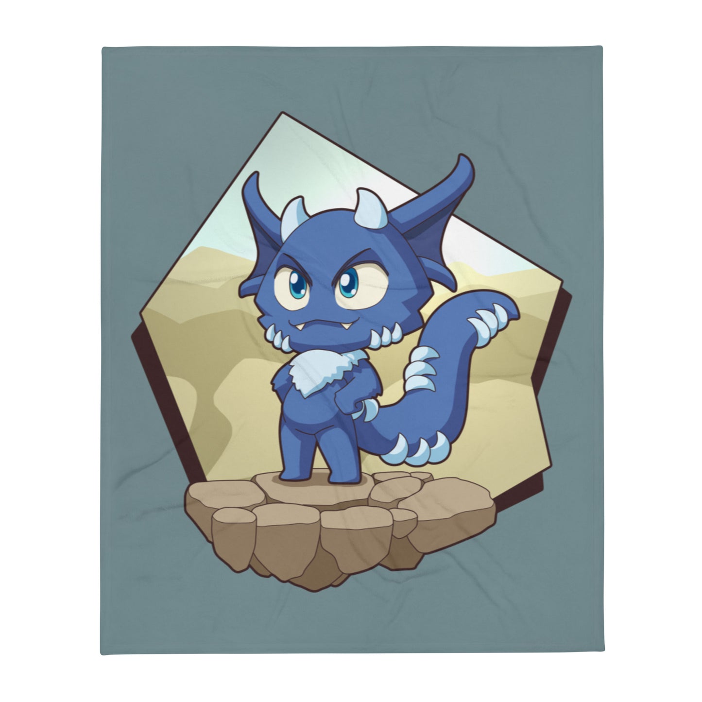 ThaBeast - Throw Blanket - Blue Guy Chibi