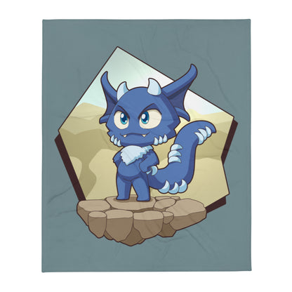 ThaBeast - Throw Blanket - Blue Guy Chibi