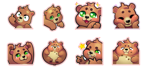 Burr  Sticker Bundle (8 stickers)